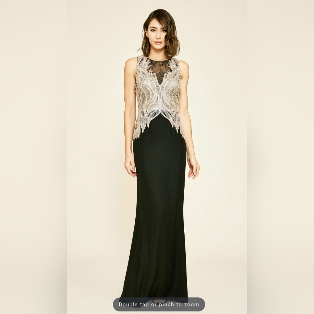 Tadashi Shohi Black And Beige Dress